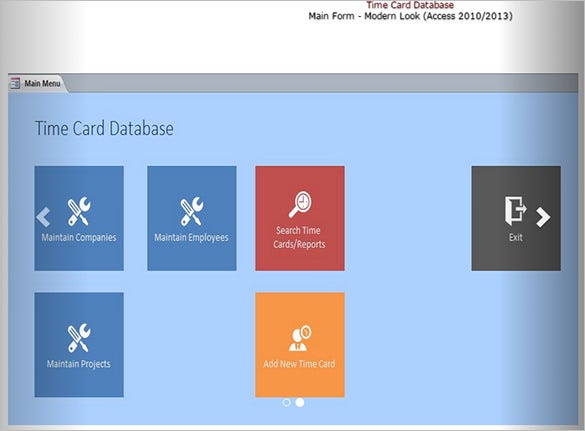 access 2013 database templates